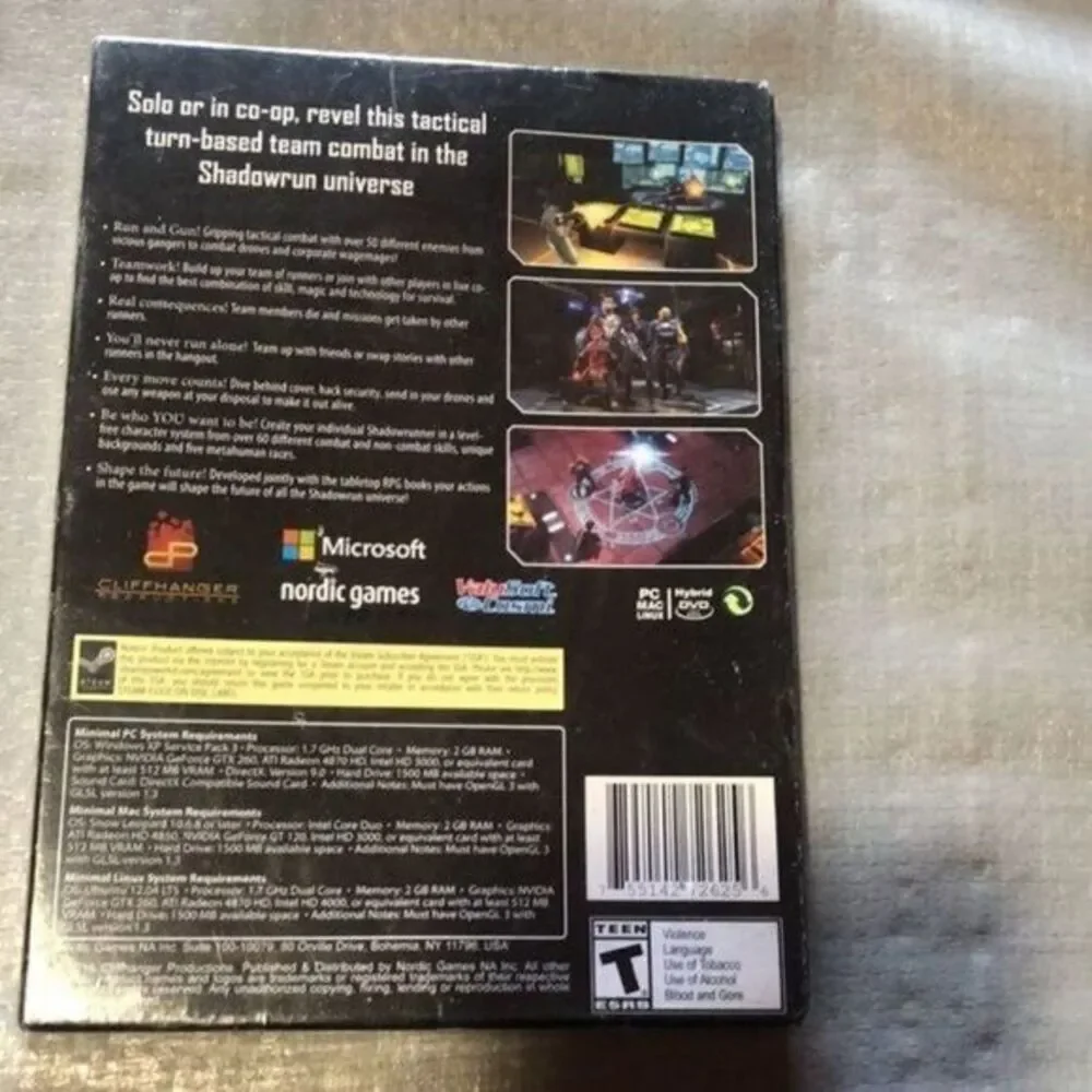 Shadowrun Chronicles Boston Lockdown PC Game‎ New Sealed Action